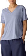 Eileen Fisher Easy V-Neck Organic Cotton T-Shirt