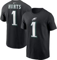 Nike Men's Nike Jalen Hurts Black Philadelphia Eagles Player Name & Number T-Shirt