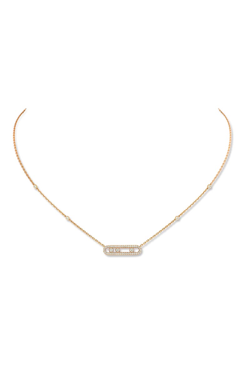 Baby Move Diamond Necklace, Main, color, YELLOW GOLD