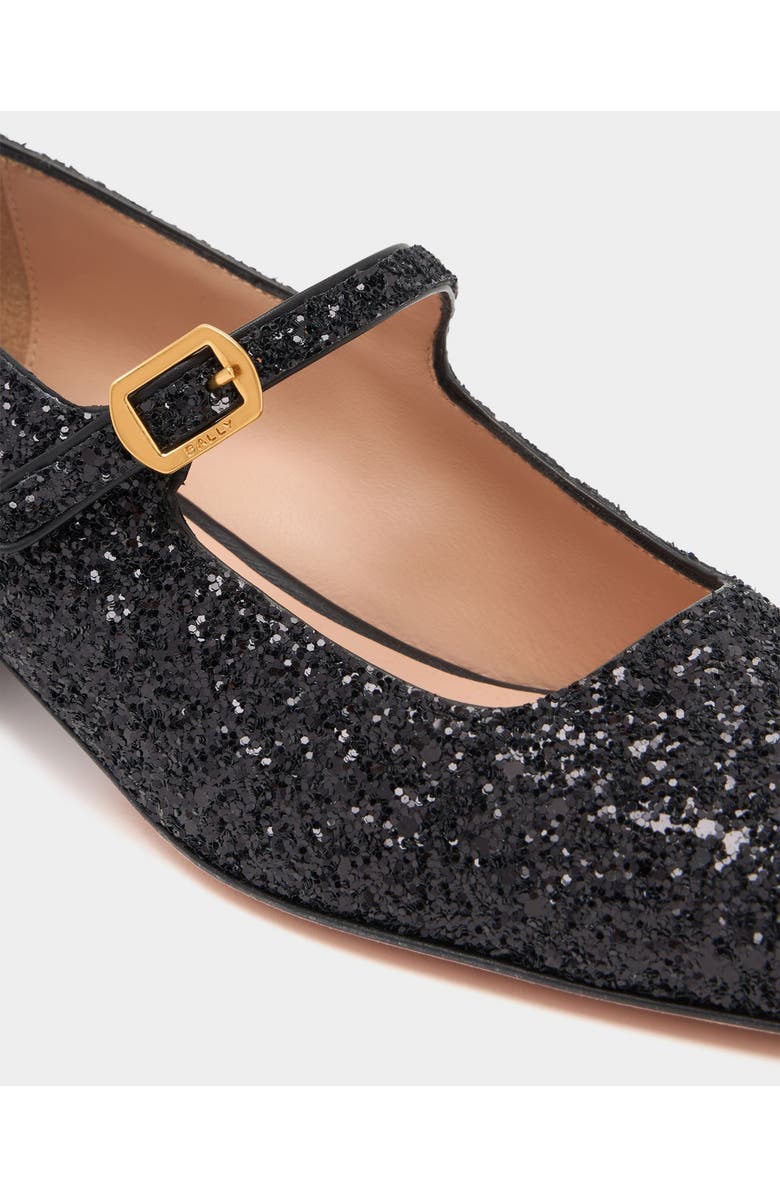 Bally rina Pump in Glitter, Alternate, color, Black