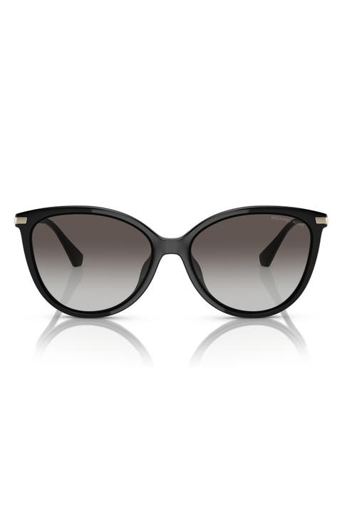 56mm Gradient Cat Eye Sunglasses