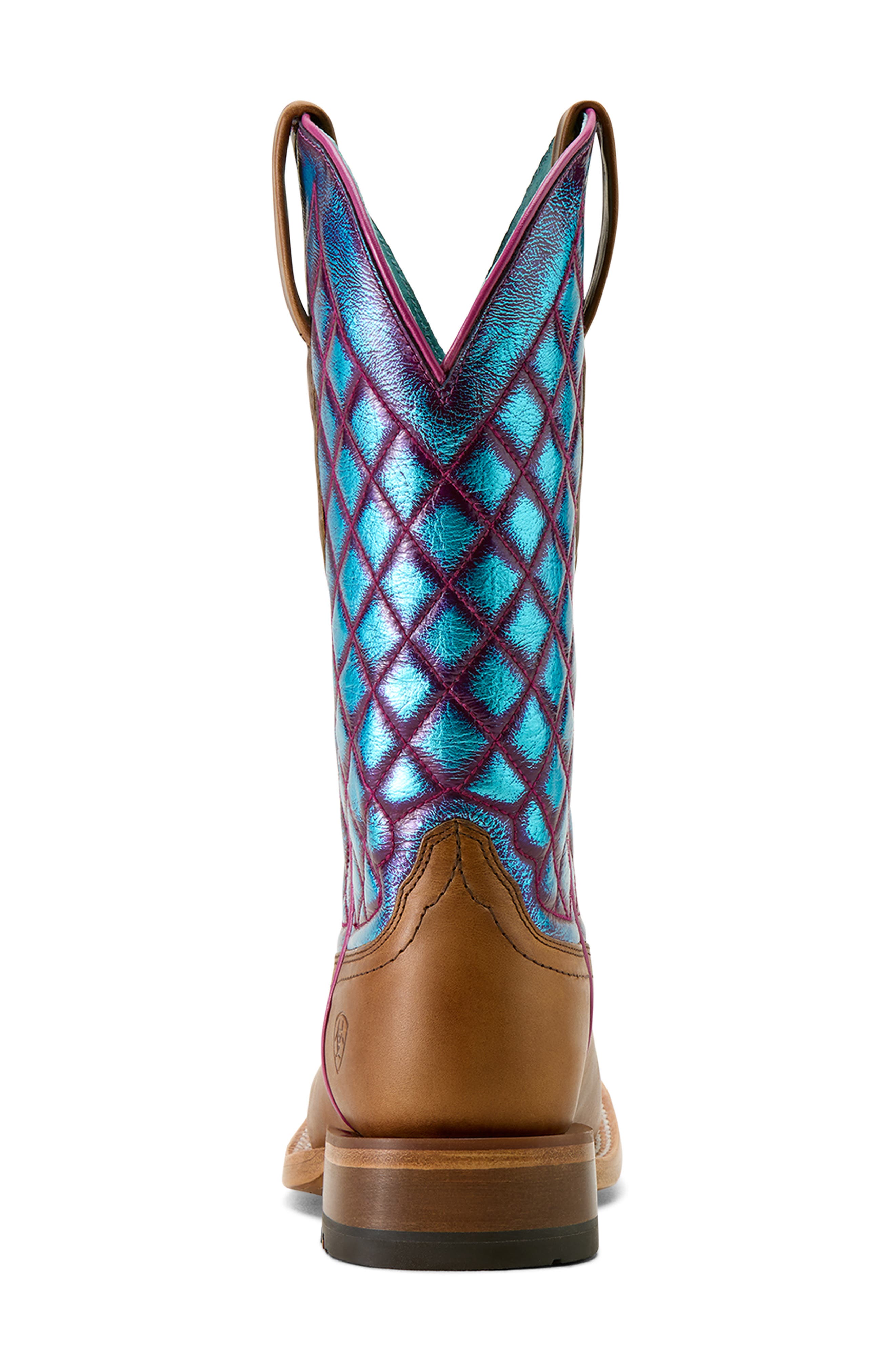 Ariat Frontier Wittman Diamond Quilt Leather Boot, Alternate, color, Brown