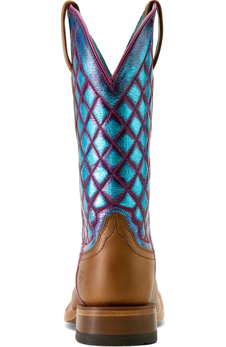 Ariat Frontier Wittman Diamond Quilt Leather Boot, Alternate, color, Brown