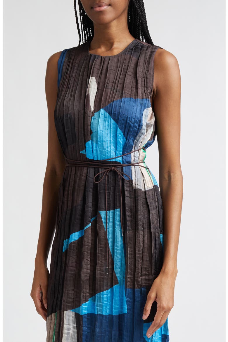 Mizu Sleeveless Colorblock Dress, Alternate, color, BLUE PRISM