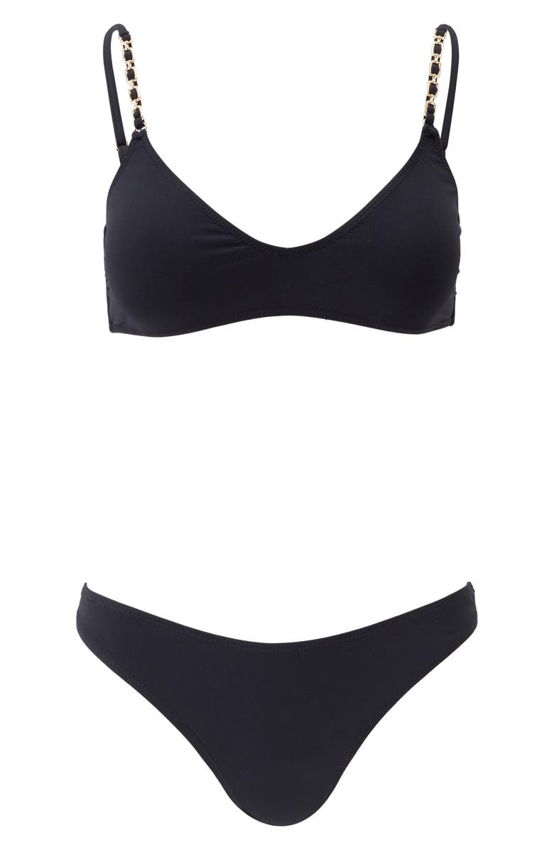 Melissa Odabash Lima Bikini Top, Alternate, color, Black