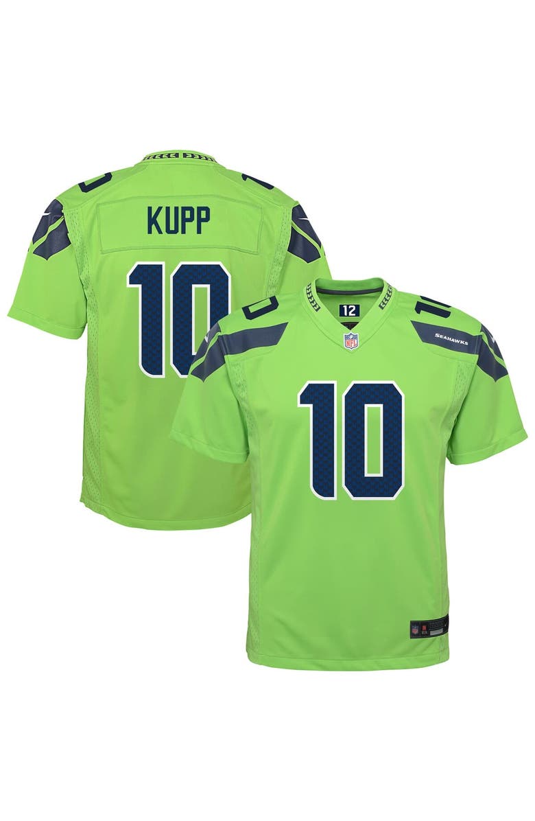 Nike Youth Nike Cooper Kupp Neon Green Seattle Seahawks Alternate Game Jersey, Main, color, Neon Green
