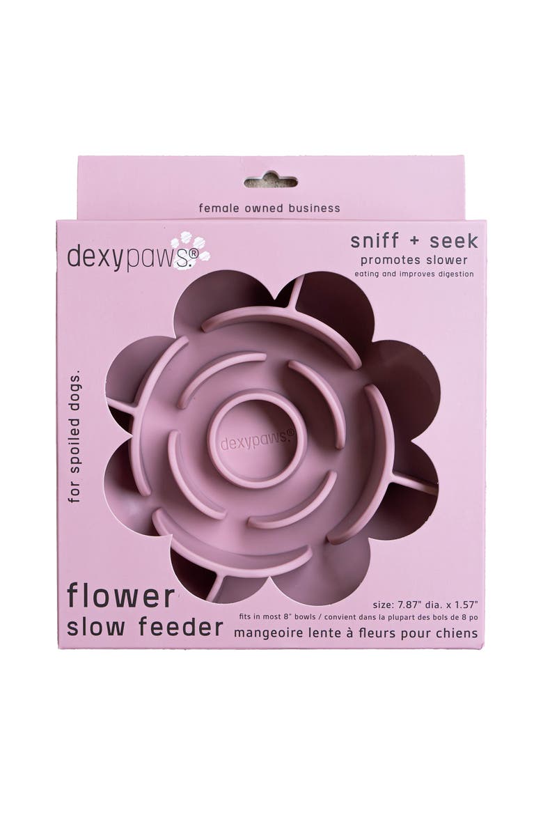 Flower Slow Feeder, Main, color, Pink