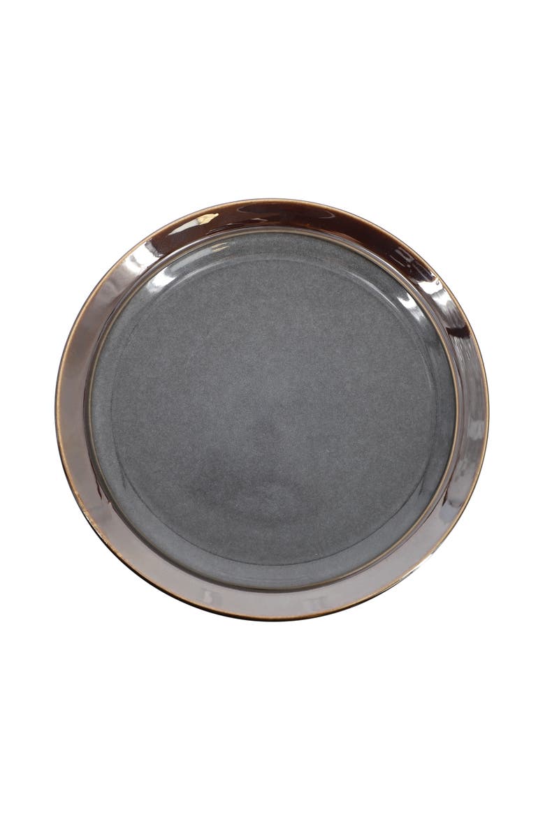 Priya 16 Piece Stoneware Reactive Glaze Dinnerware Set, Alternate, color, Grey