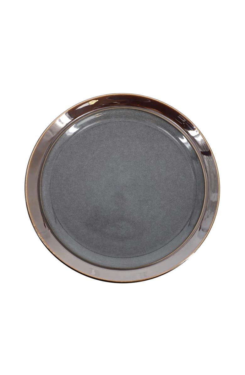 Gibson Elite Priya 16 Piece Stoneware Reactive Glaze Dinnerware Set, Alternate, color, Grey