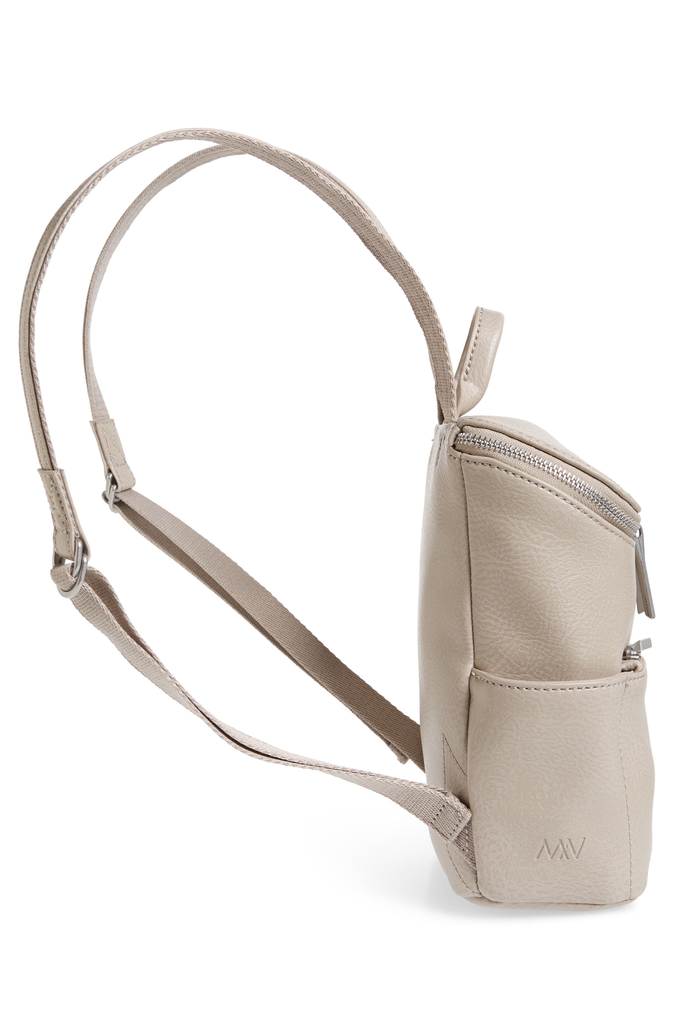 Matt & Nat Mini Brave Faux Leather Backpack, Alternate, color, 