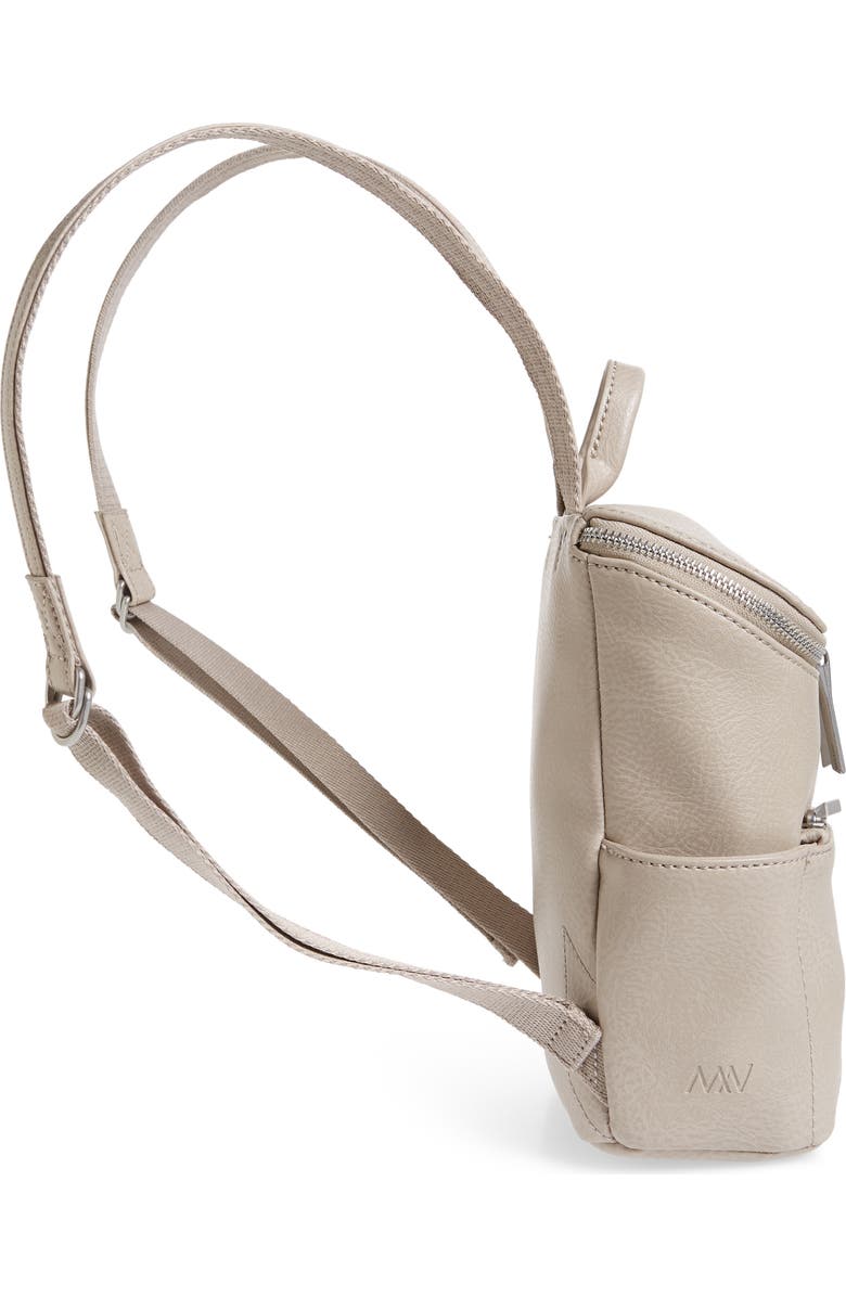 Matt & Nat Mini Brave Faux Leather Backpack, Alternate, color,