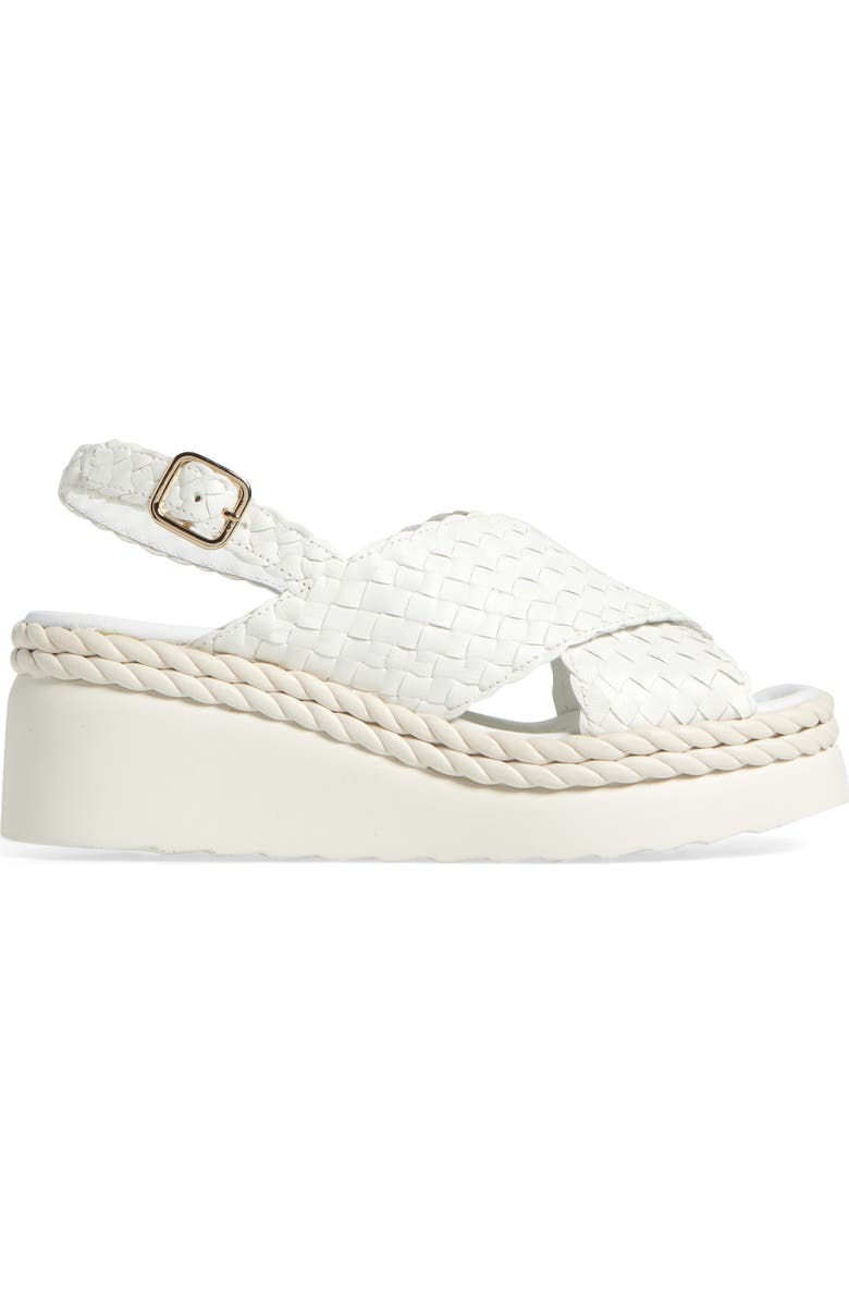 La Canadienne Patch Braided Wedge Sandal, Alternate, color,