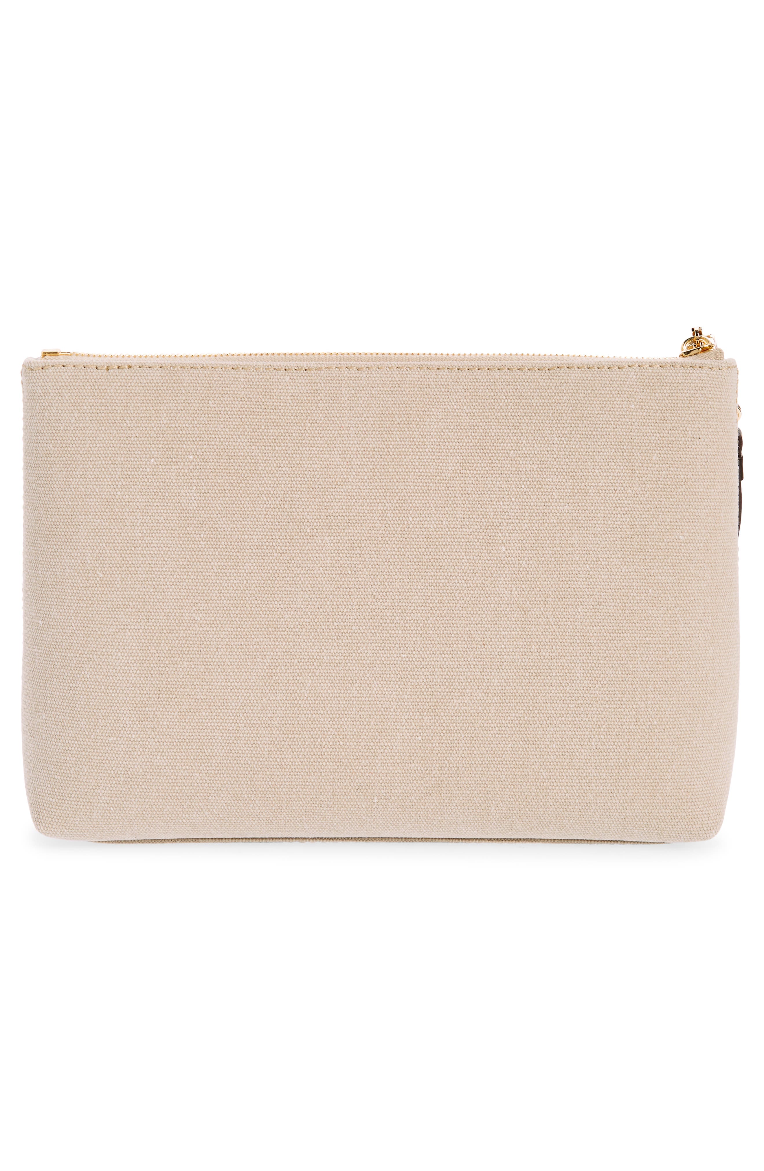 Givenchy Logo Canvas Travel Pouch, Alternate, color, 
