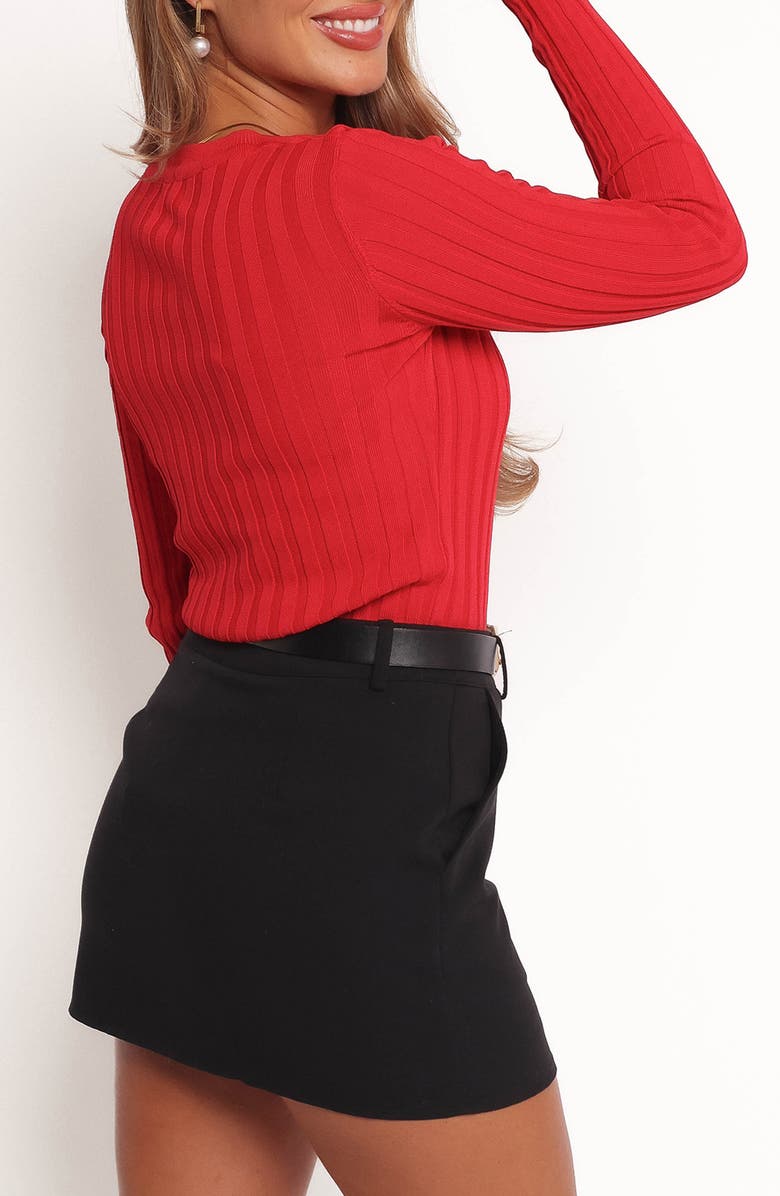 Petal & Pup Aneesa Wide Rib Top, Alternate, color, Red