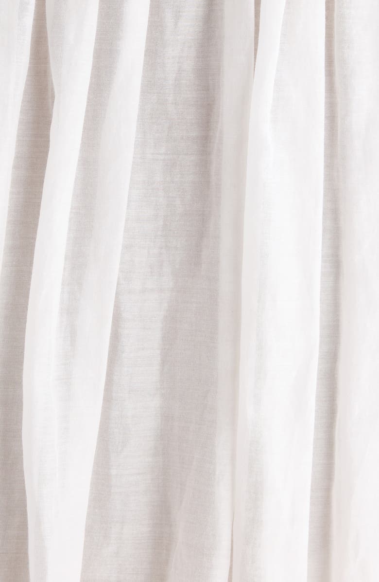 Isabel Marant Nowana Drawstring Cotton & Silk Eyelet Top, Alternate, color, White