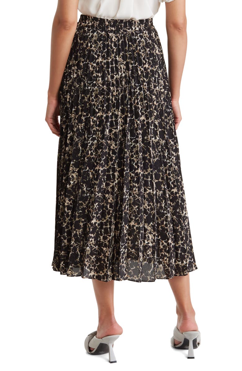 MAX STUDIO Graduated Pleat Knee-Length Midi Skirt, Alternate, color, 