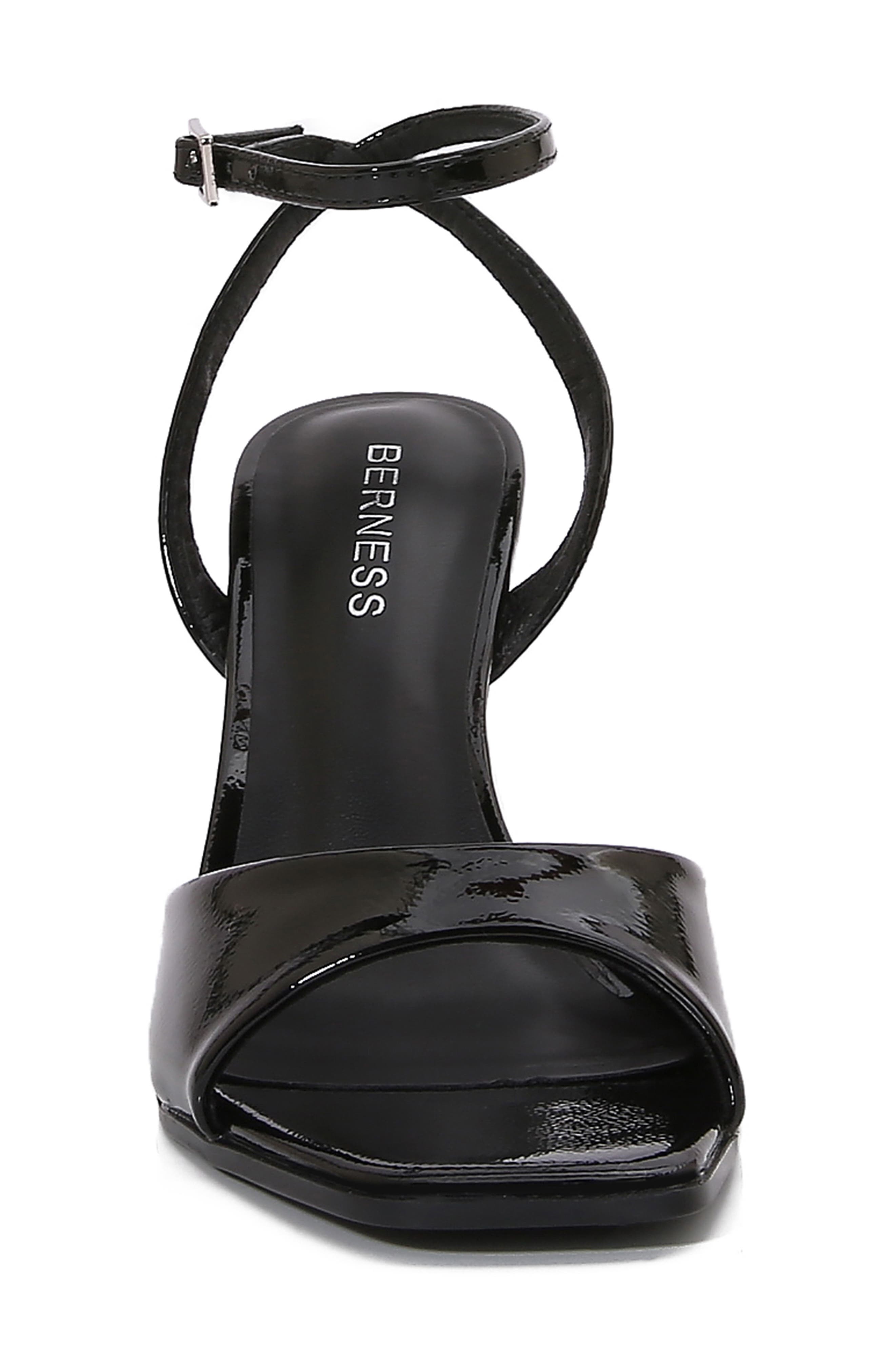 BERNESS Rhode Ankle Strap Stiletto Sandal, Alternate, color, Black