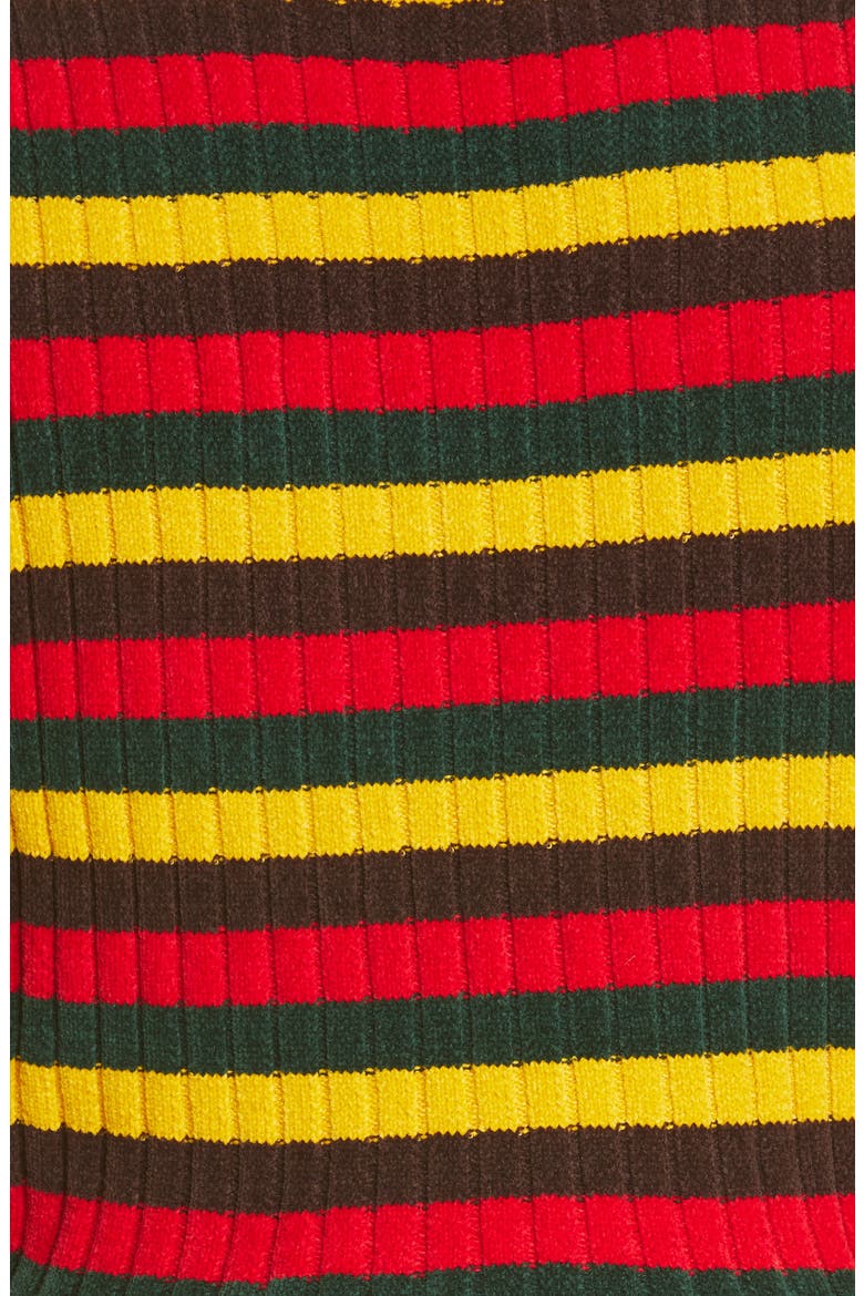 Brixton Stripe Knit Stretch Cotton Vest, Alternate, color, RED/ YELLOW/ GREEN/ BROWN