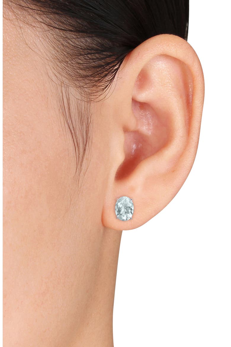 Aquamarine Earrings & Necklace Set, Alternate, color, BLUE