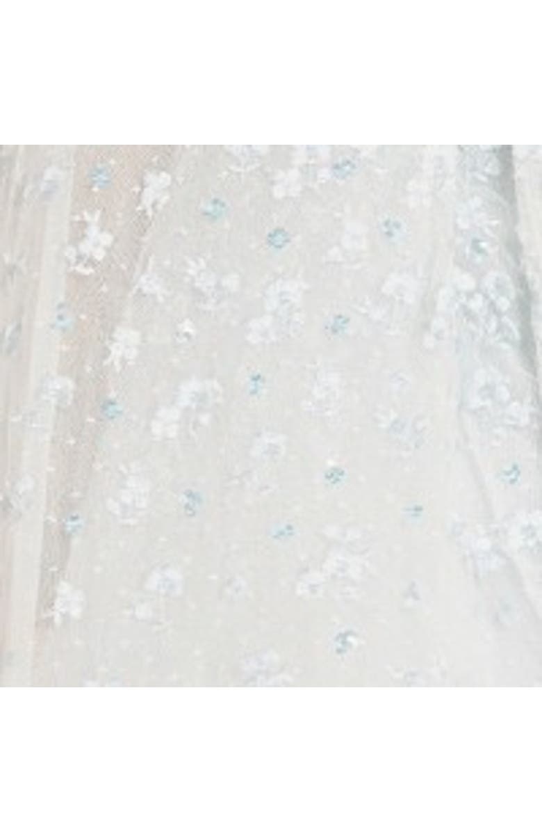 Needle & Thread Dahlia Clover Cape Kids Dress, Alternate, color, Ice Blue