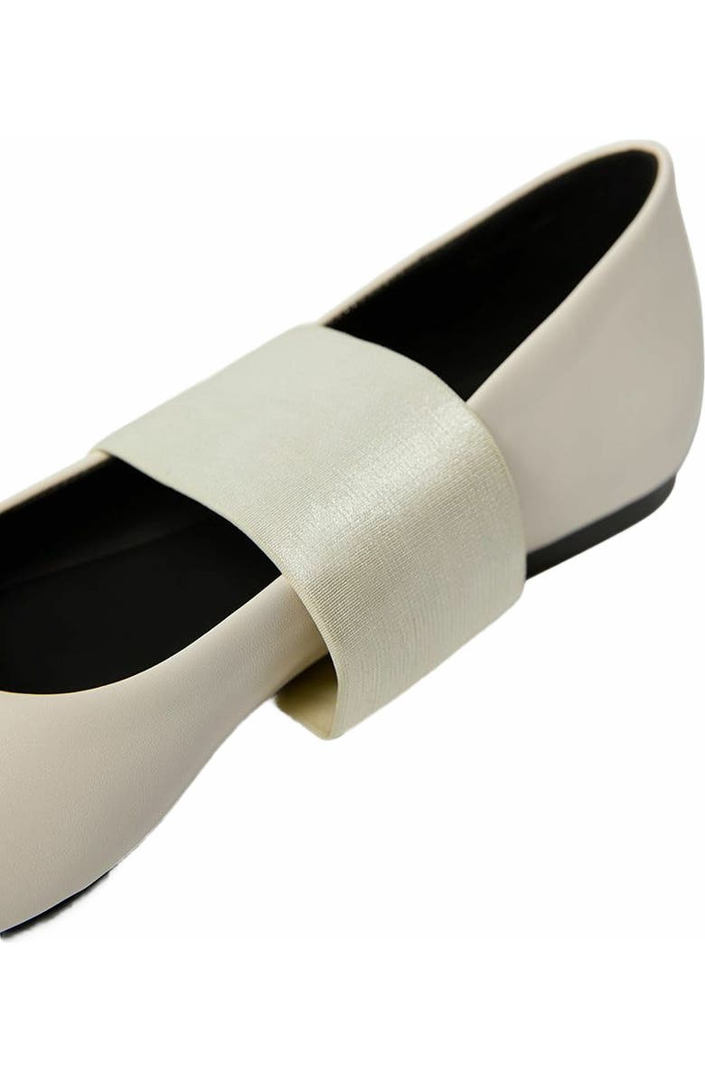 WeWoreWhat Strap Ballet Flat, Alternate, color, Ivory