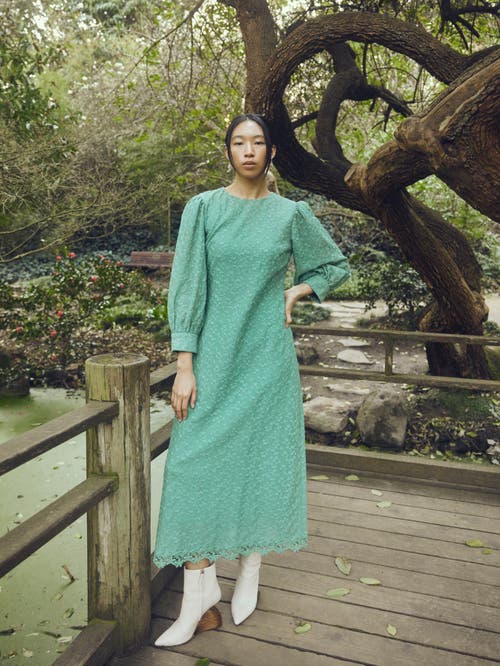 Eddy Mariana Dress In Green
