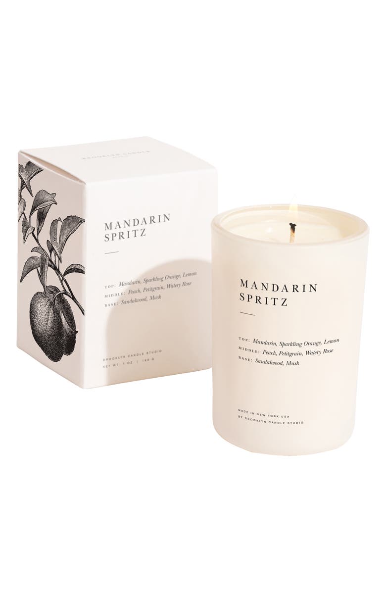 BROOKLYN CANDLE STUDIO Mandarin Spritz Candle, Alternate, color, 