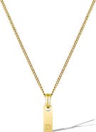 Vincero Men's Initial Pendant Necklace