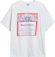 Junk Food Budweiser Label Graphic T-Shirt