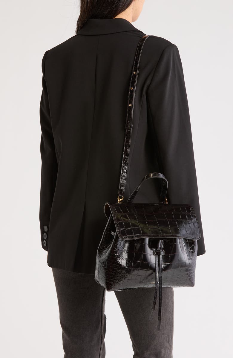 Mansur Gavriel Soft Lady Leather Bag, Alternate, color, Chocolate