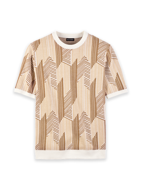 Cotton Crewneck Sweater Short Sleeve