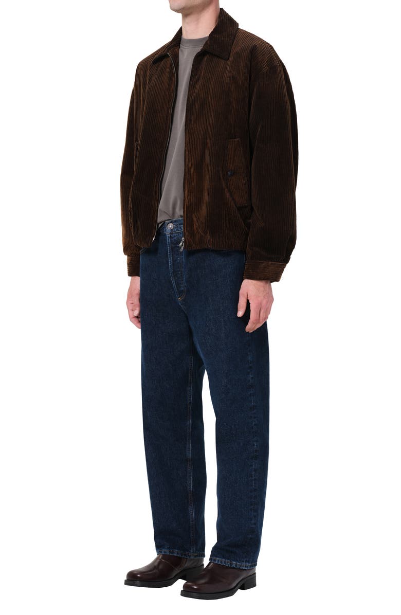 AGOLDE Torres Corduroy Bomber Jacket, Alternate, color, Espresso
