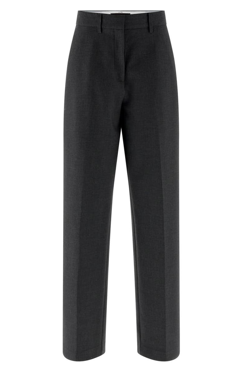 GUESS Joandra Flat Front Straight Leg Pants, Alternate, color, Light Grey