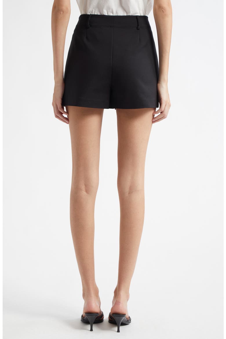 Marjory Cotton Blend Shorts, Alternate, color, BLACK