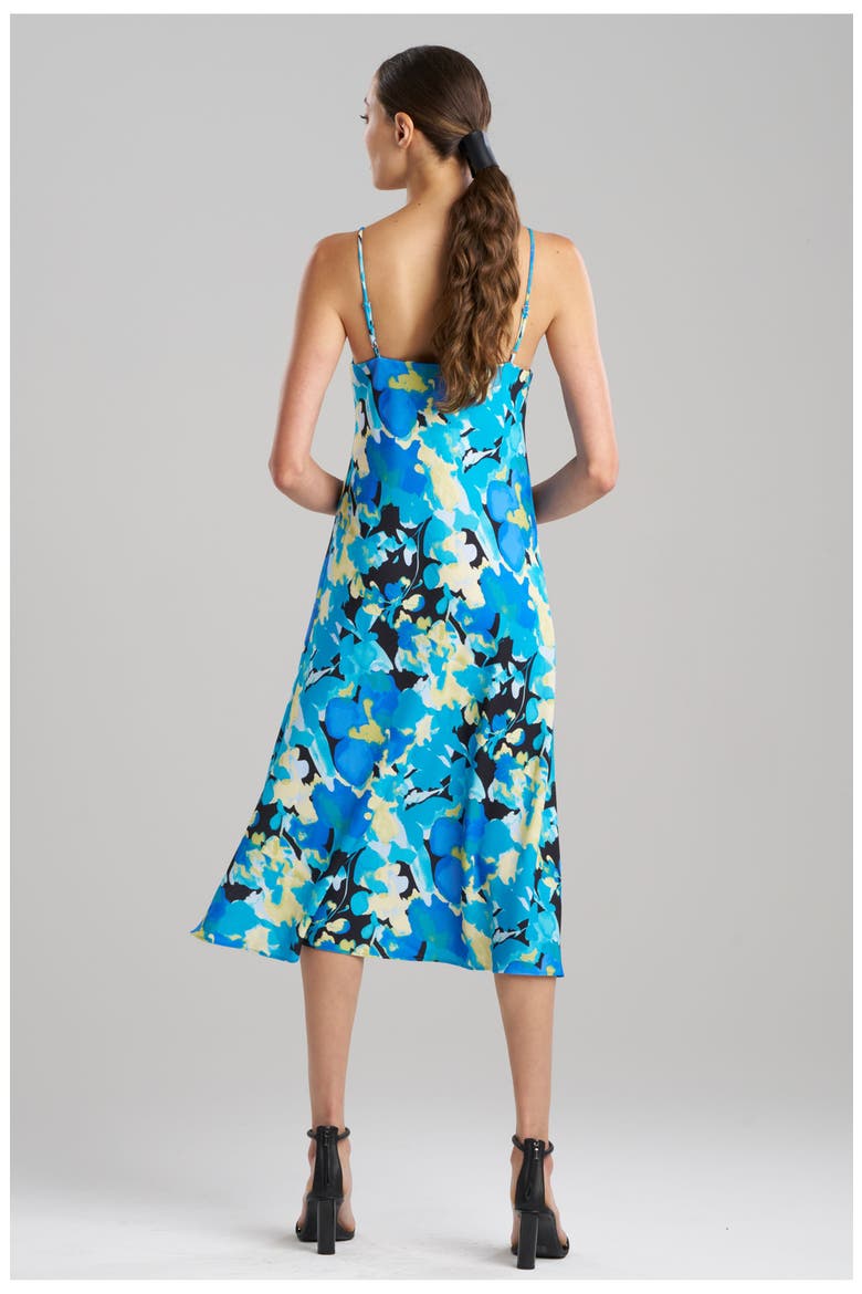 BRIGHT FLORAL Slip Dress, Alternate, color, BLUE