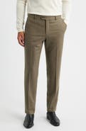 Berle Covert Worsted Stretch Wool Dress Pants