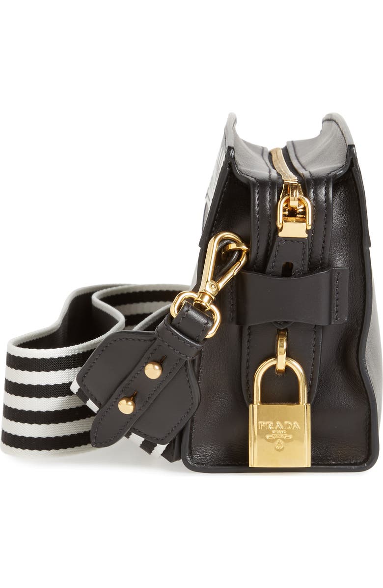 Prada Esplanade Saffiano & City Calfskin Shoulder Bag, Alternate, color,