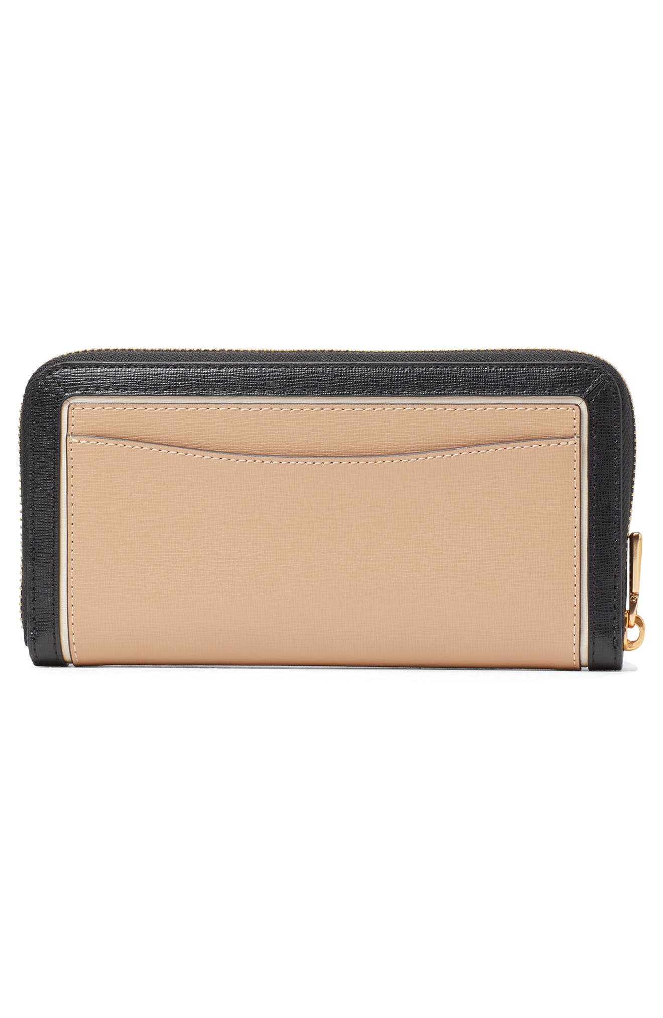 Kate Spade New York morgan colorblock saffiano leather wallet, Alternate, color, Cafe Mocha Multi