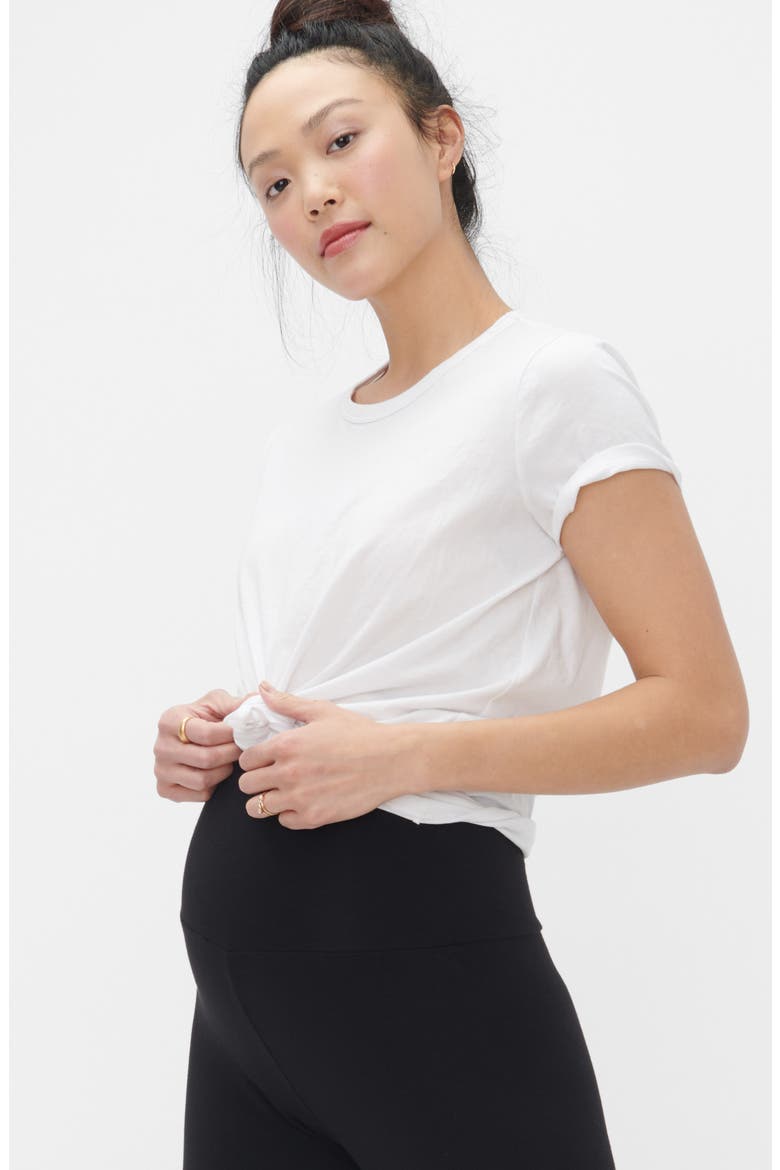 The Ultimate Maternity Over The Bump Leggings, Alternate, color, BLACK