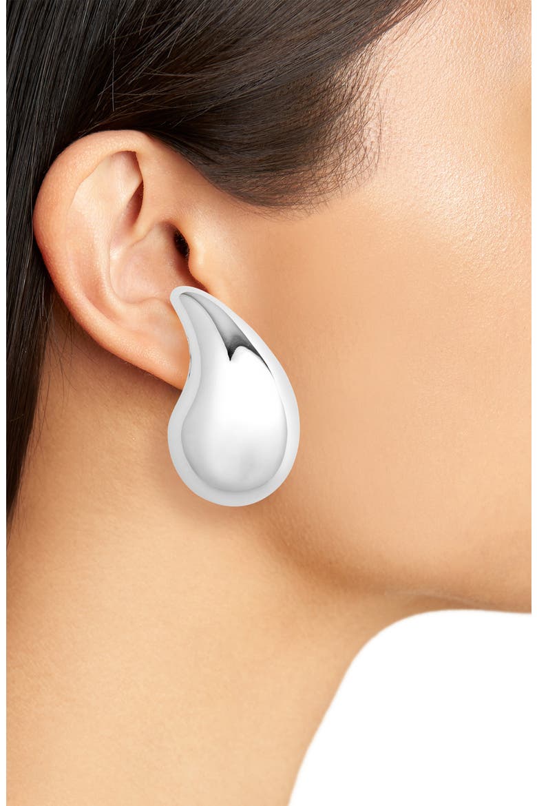 Drop Sterling Silver Stud Earrings, Alternate, color, 8117 SILVER