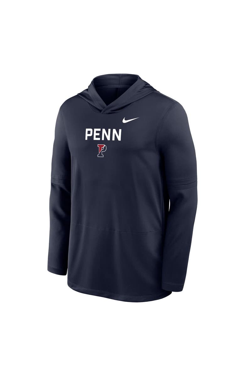 Nike Men's Nike  Navy Pennsylvania Quakers Sideline Dri-FIT Lightweight Hooded Top, Alternate, color, Navy