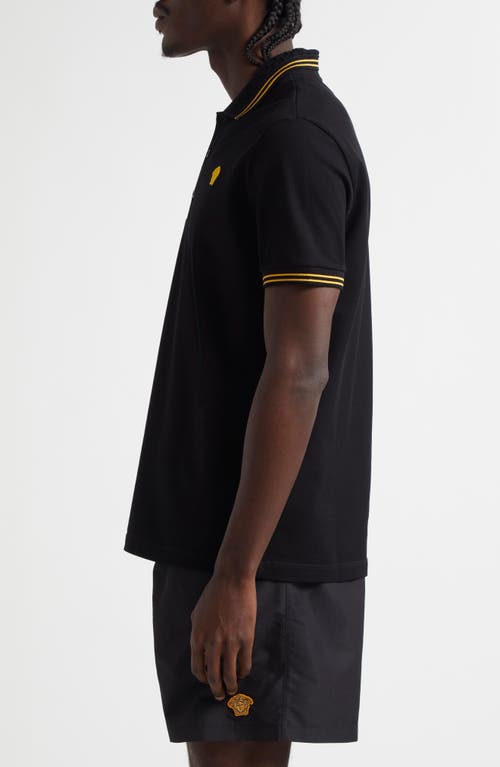 Versace Polo Shirt Men Color Black In Black
