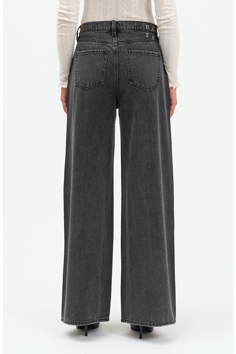 The Wanderer Rhinestone Wide Leg Jeans, Alternate, color, STARLIT NIGHT
