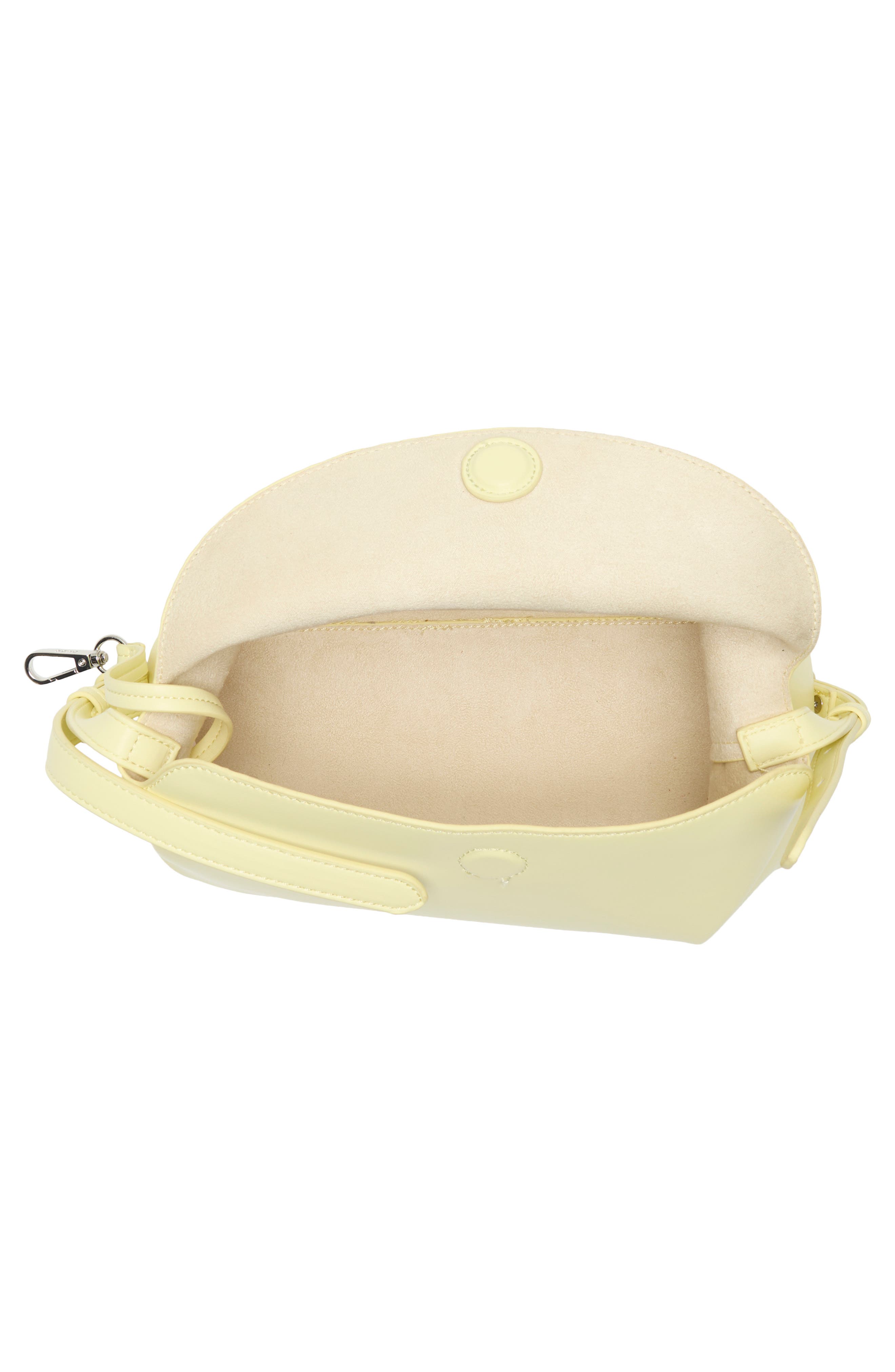 Overlap Flap Shoulder Bag, Alternate, color, LEMON