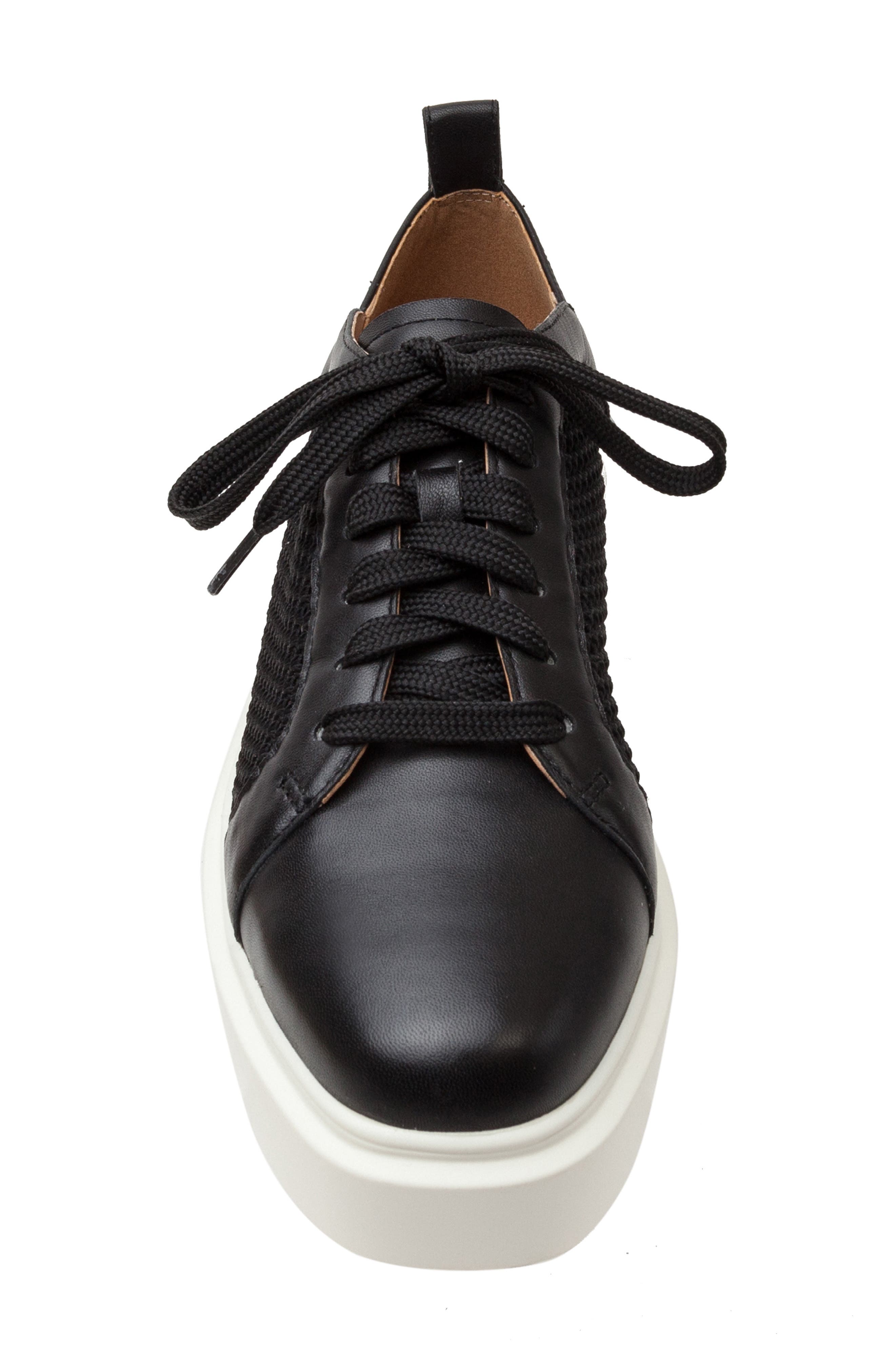 Linea Paolo Kosta Platform Sneaker, Alternate, color, Black