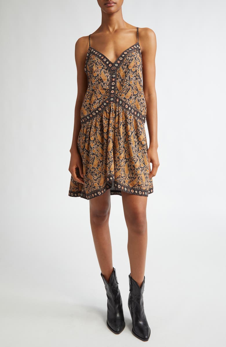 Isabel Marant Étoile Danielle Floral Cotton Blend Dress, Main, color,