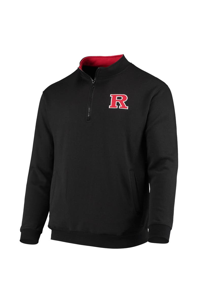 COLOSSEUM Men's Colosseum Black Rutgers Scarlet Knights Tortugas Logo Quarter-Zip Jacket, Alternate, color, Black