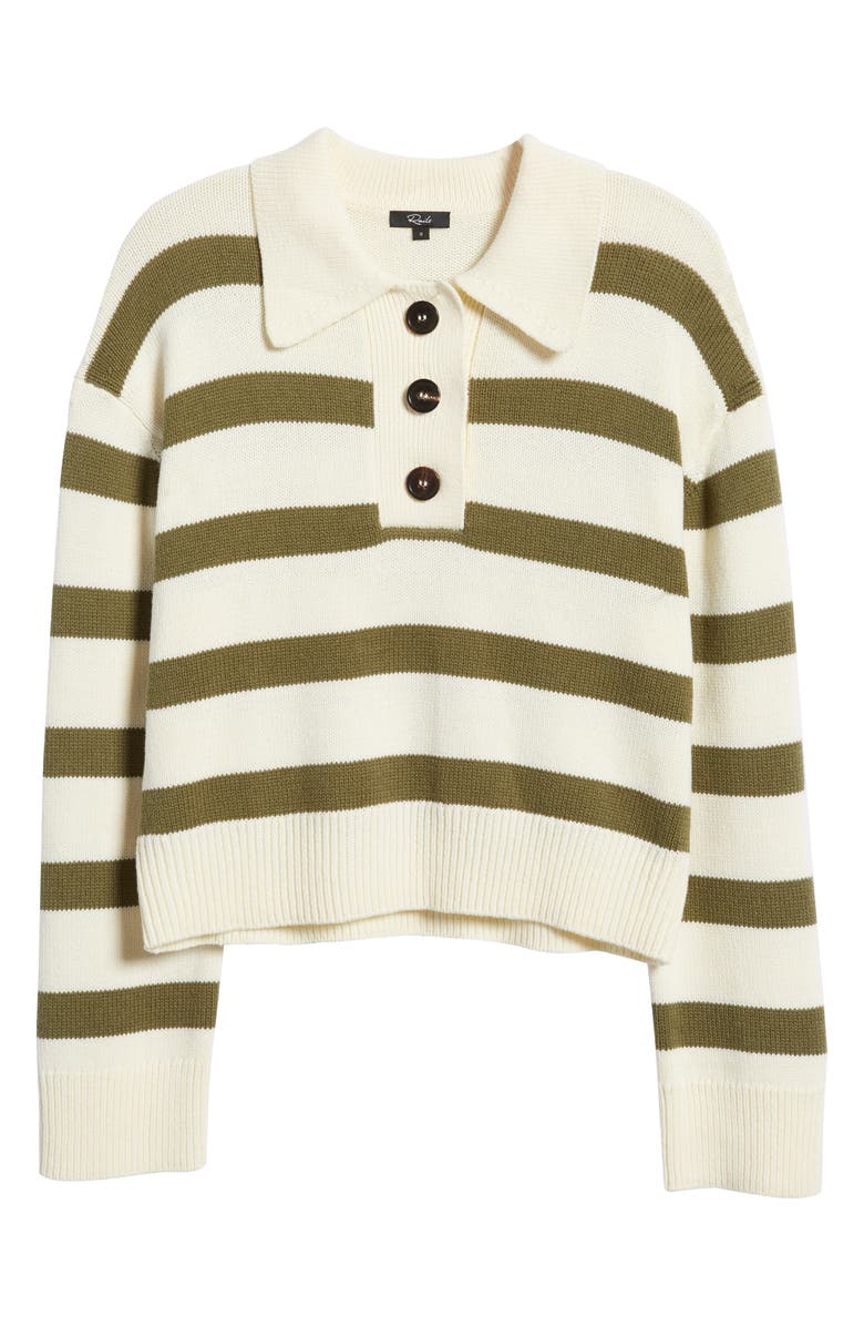 Rails Shae Stripe Cotton Blend Polo Sweater, Alternate, color, 