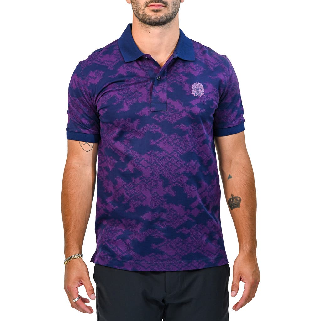 Maceoo Mozart Triangle Polo In Purple