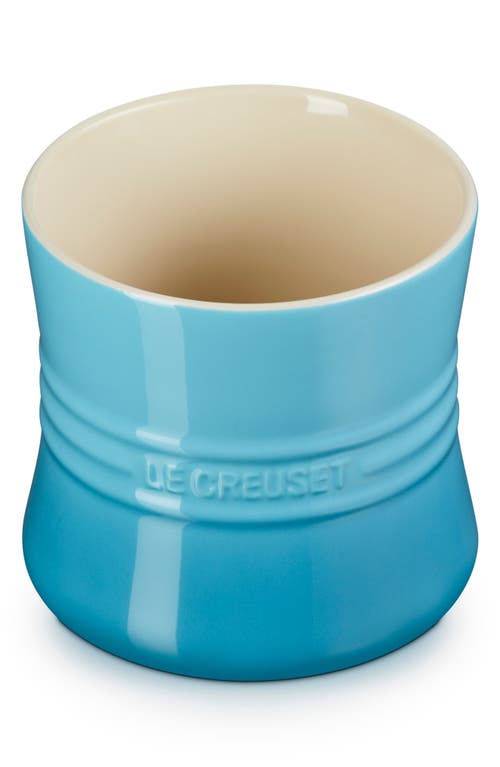 Le Creuset Large Stoneware Utensil Crock In Caribbean